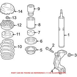 Audi Coil Spring Insulator - Front Lower 4M0412103A